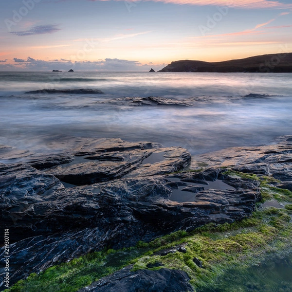 Obraz View to Trevose Head, Constantine Bay, Cornwall