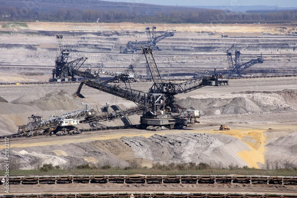 Obraz Koparka węgla brunatnego