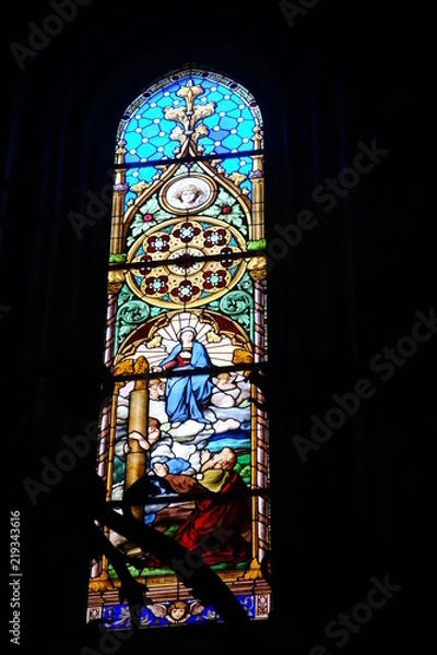 Obraz buntes fenster kirche