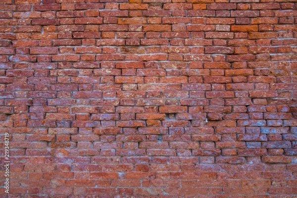 Obraz Background of red brick wall pattern texture