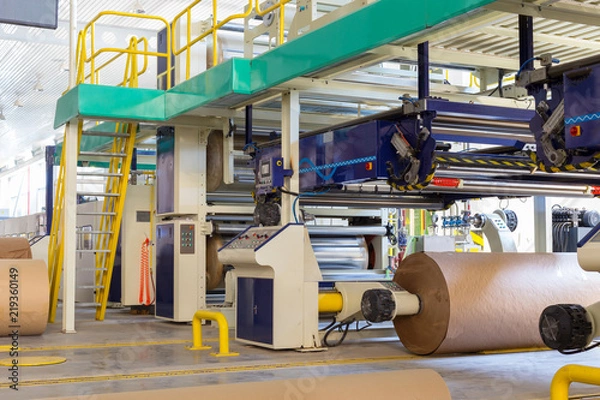 Obraz machine tools at the paper mill