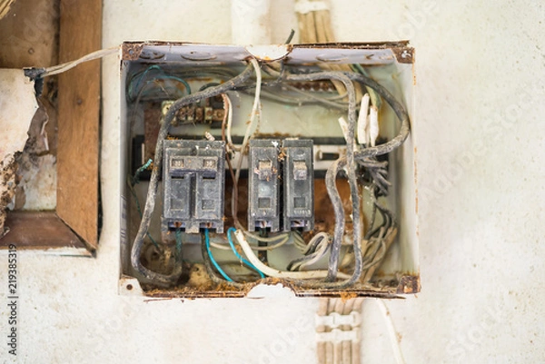 Obraz old circuit breaker