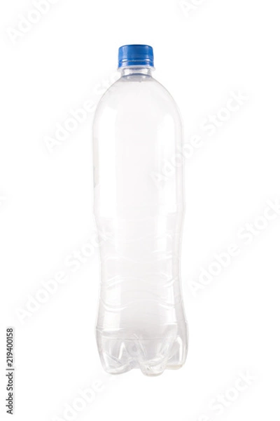 Obraz Plastic bottle with isolated on white background
