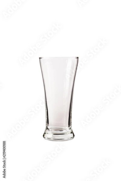 Obraz empty glass with isolated on white background