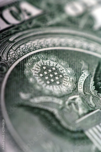 Obraz One dollar bill - macro nb. 33