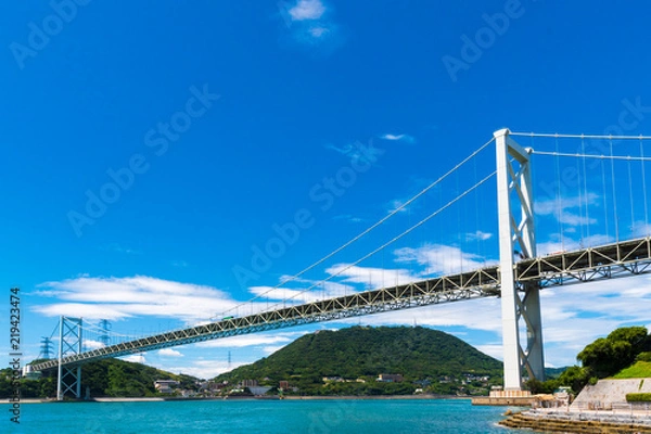 Obraz 夏雲と関門海峡