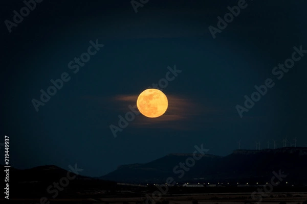 Fototapeta orange moon