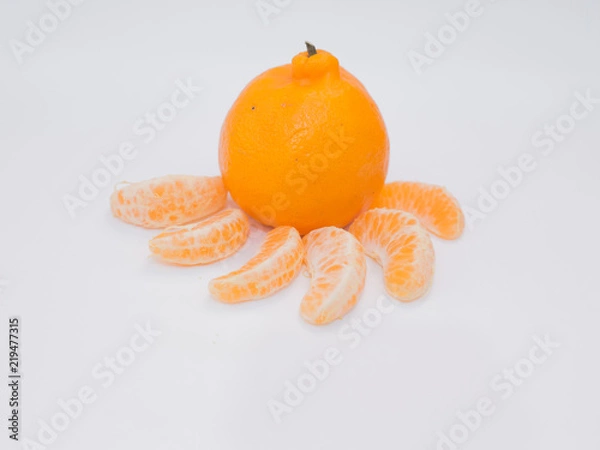 Obraz tangerine isolated on white background