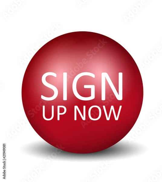 Obraz Sign Up Now - red