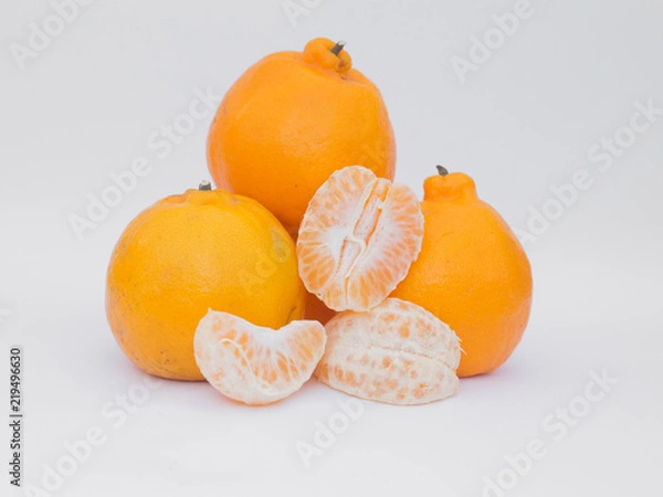 Obraz tangerine isolated on white background