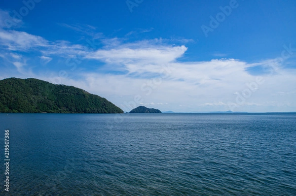 Fototapeta 琵琶湖の北部の景色（滋賀県、日本）