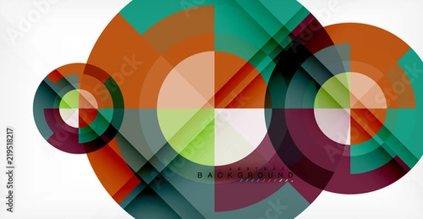 Fototapeta Vector circle abstract background