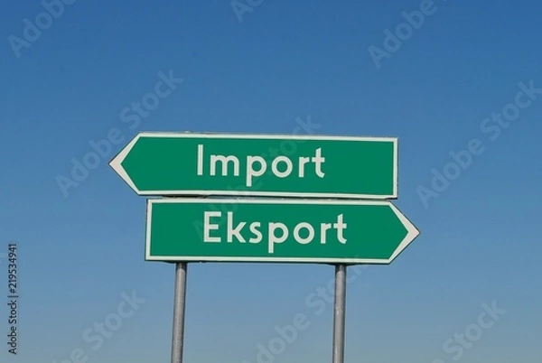 Obraz Eksport - import