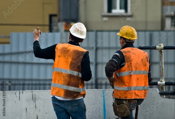 Fototapeta Men at work
