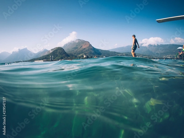 Obraz Sauter dans l'eau