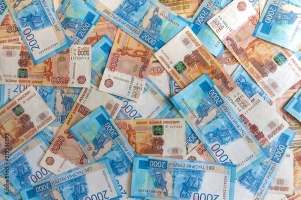 Obraz The texture of the banknotes, the background of money