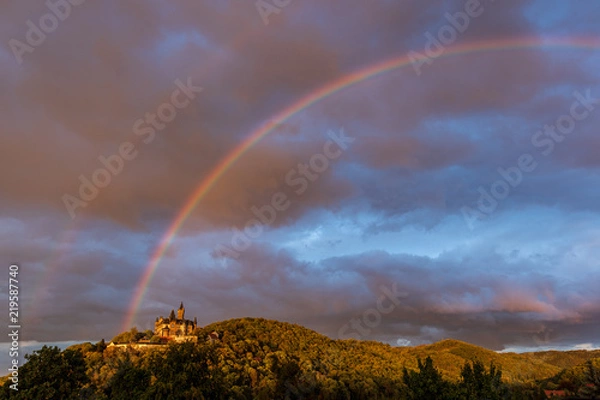 Obraz Regenbogen über dem Wernigeröder Schloß