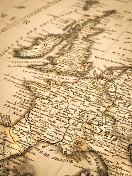 Fototapeta 古地図　フランス