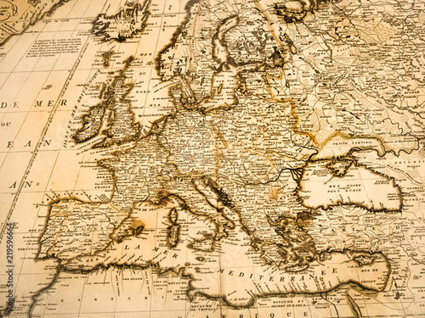 Fototapeta 古地図　ヨーロッパ