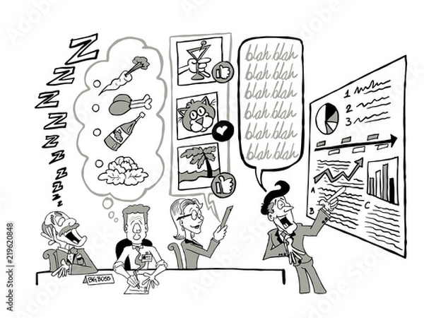 Fototapeta Presentation Skills 01 BW