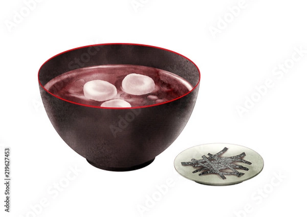 Obraz 白玉お汁粉昆布