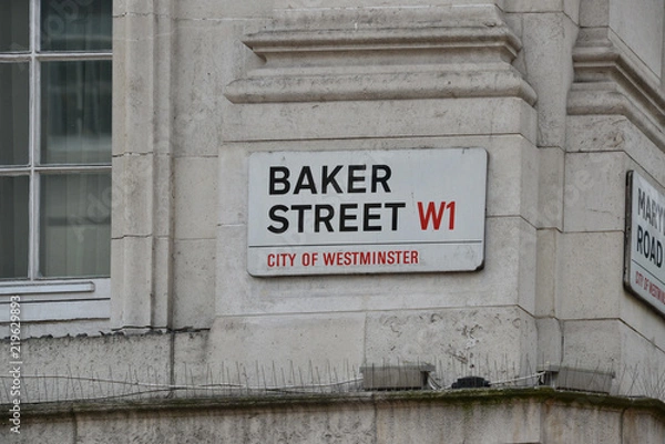 Obraz Baker Street Zeichen