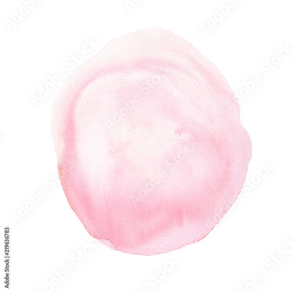 Fototapeta Set of hand painted watercolor elements