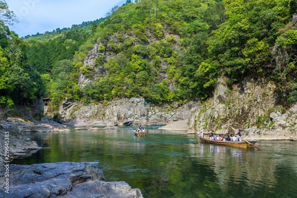 Fototapeta 京都　保津川下り