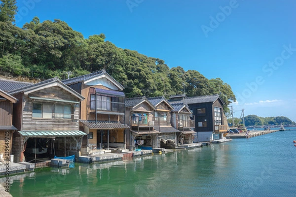 Obraz 京都府　伊根町　舟屋