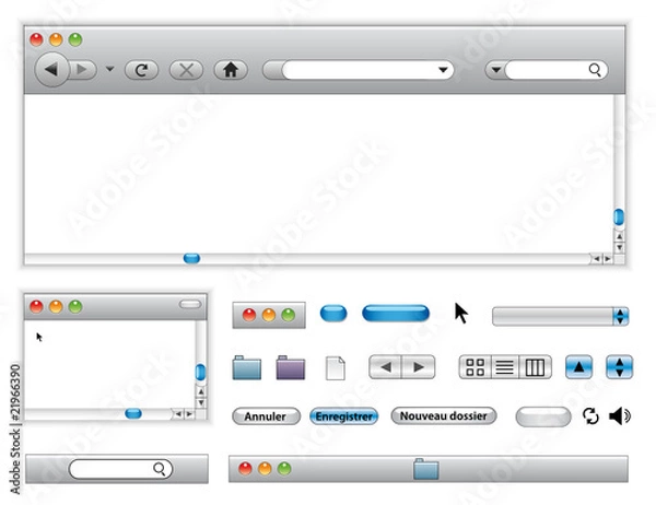 Fototapeta Interface aqua