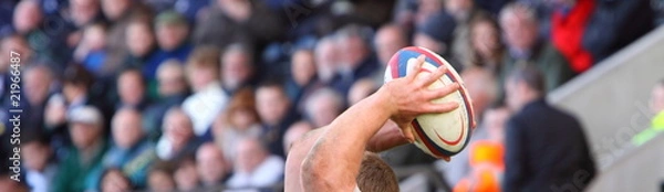 Obraz wrzut rugby