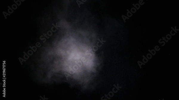 Fototapeta Realistic dry smoke clouds fog overlay perfect for compositing into your shots. Simply drop it in and change its blending mode to screen or add.