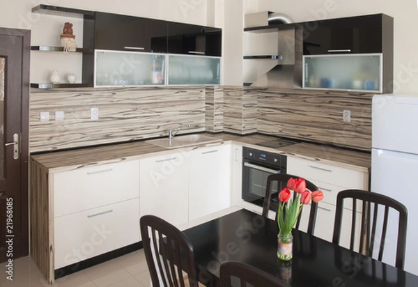 Fototapeta Modern kitchen interior design