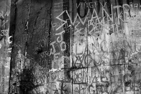 Fototapeta czarno-białe graffito