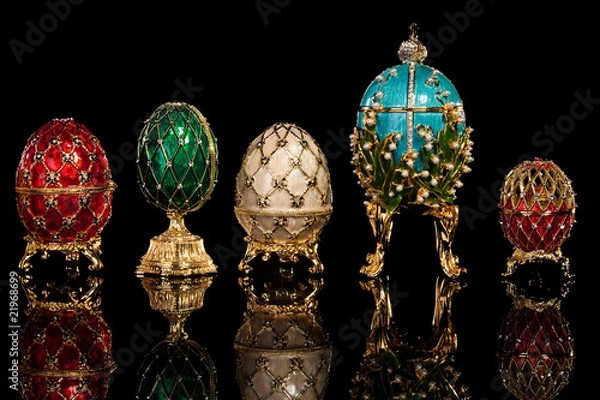 Obraz Group Faberge eggs.