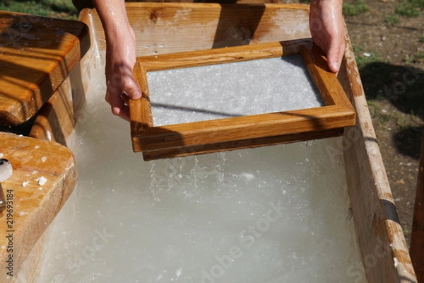 Obraz Papier schöpfen I