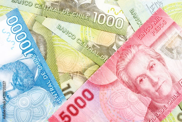 Obraz Chile bank notes