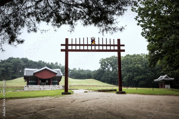 Fototapeta Yungneung and Geolleung Royal Tombs is the royal tomb of Joseon in Hwaseong-si, Korea.