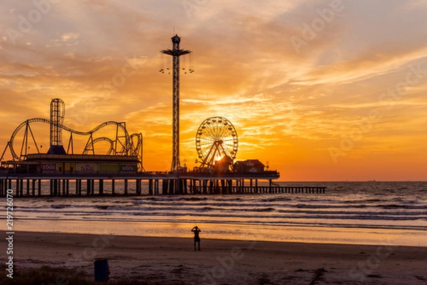 Obraz Sunrise and sunset