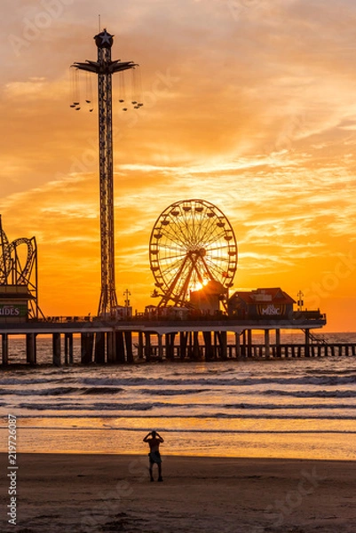 Obraz Sunrise and sunset