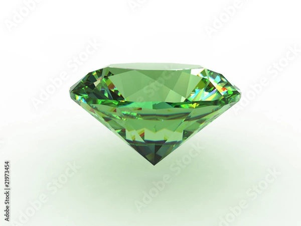 Obraz Perfect green topaz gemstone