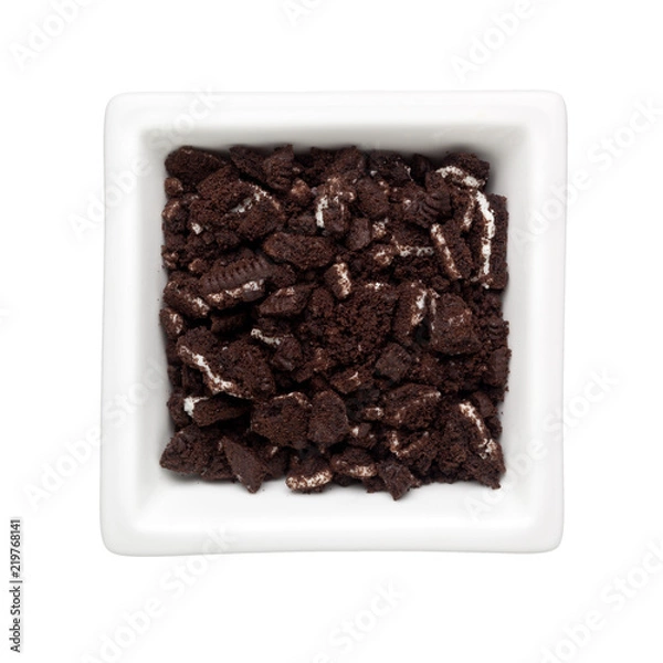 Fototapeta Crumbled oreo biscuits