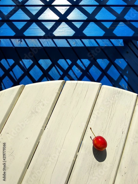 Obraz Plum is on the white table