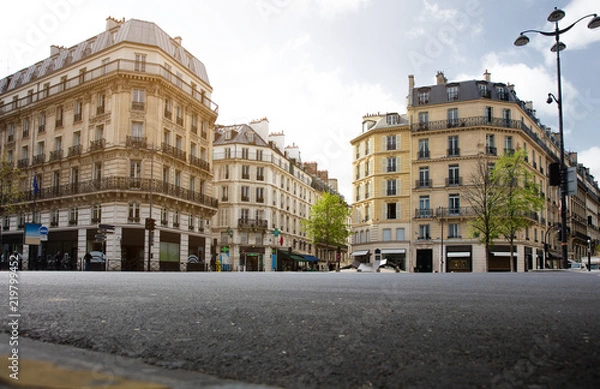 Obraz pusta ulica w parafii