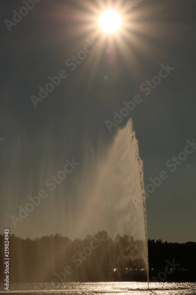 Obraz Fontäne zur Sonne