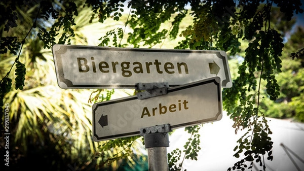 Fototapeta Schild 336 - Biergarten