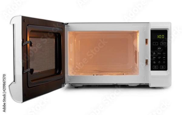 Obraz open microwave oven