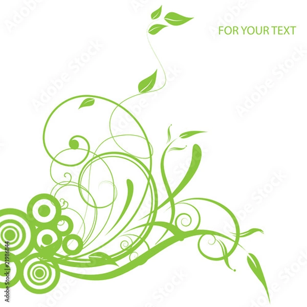 Obraz Abstract flowers background with place for your text