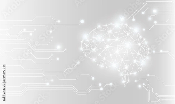 Obraz ベクター、人工知能の脳