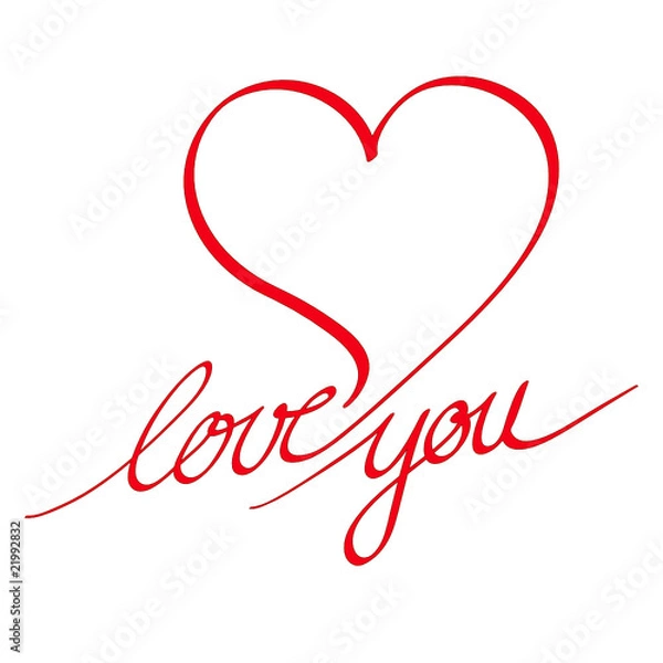 Fototapeta love you